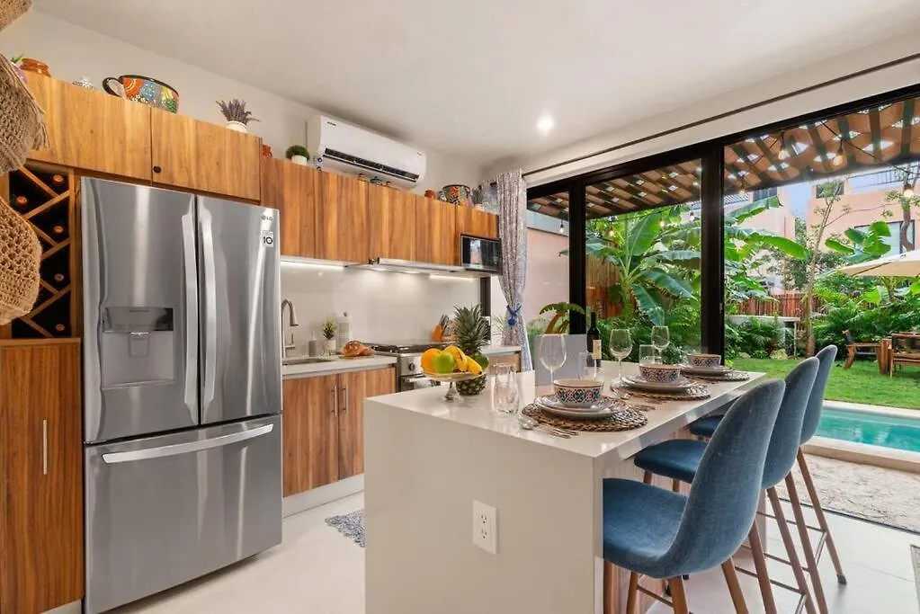Casa Ohana~3Br W/ Private Pool & Rooftop Jacuzzi, Wifi, Gym, & 5 Km To Beach Tulum Willa