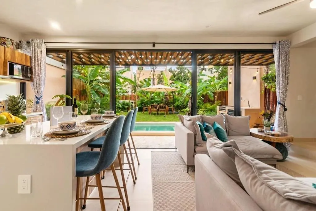 Willa Casa Ohana~3Br W/ Private Pool & Rooftop Jacuzzi, Wifi, Gym, & 5 Km To Beach Tulum Meksyk