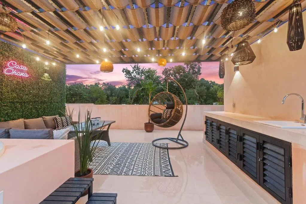 Casa Ohana~3Br W/ Private Pool & Rooftop Jacuzzi, Wifi, Gym, & 5 Km To Beach Tulum 0*,