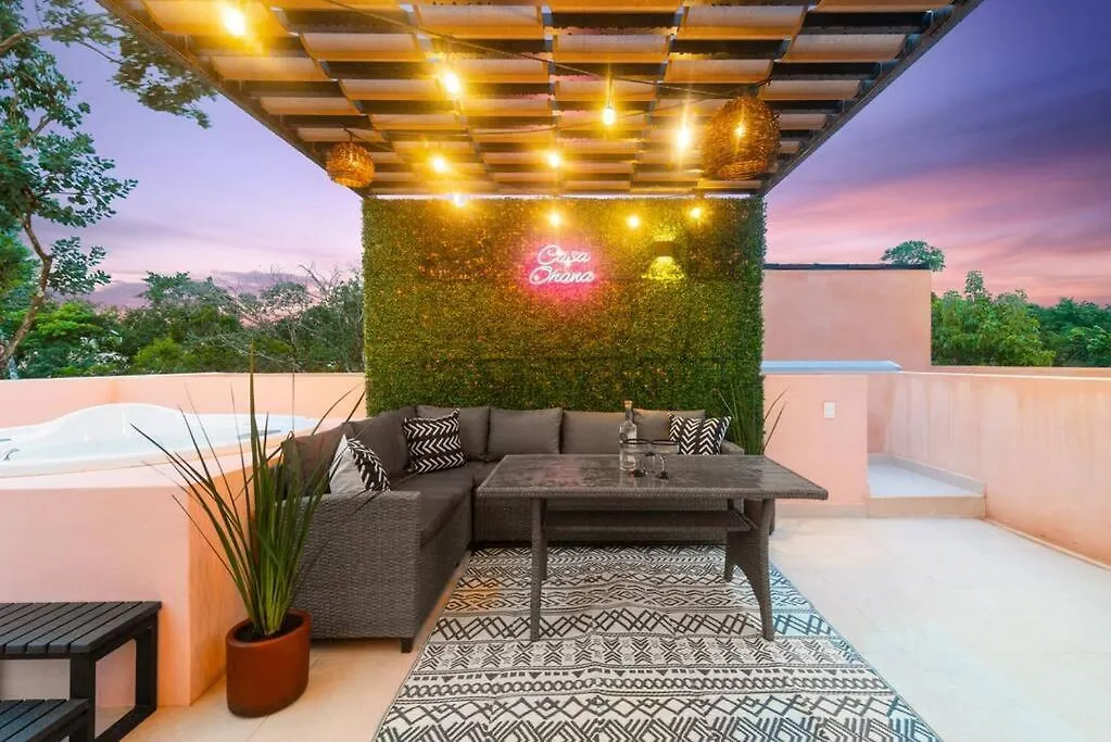 Casa Ohana~3Br W/ Private Pool & Rooftop Jacuzzi, Wifi, Gym, & 5 Km To Beach Tulum Villa